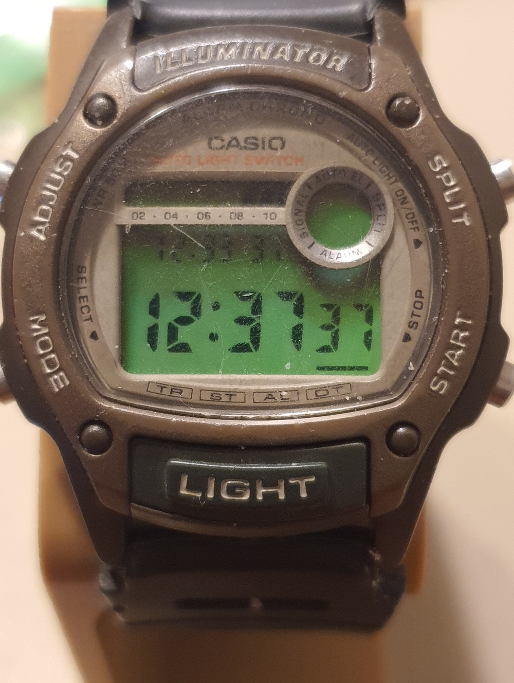 10/$20 Casio Illuminator W-94H Brown/Black Digital Alarm Chrono Men's Watch